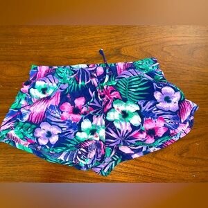 Tropical print shorts